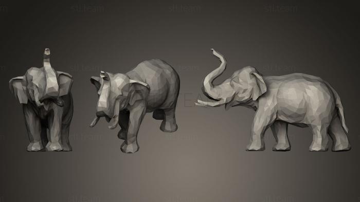 3D model Asian Elephant (STL)